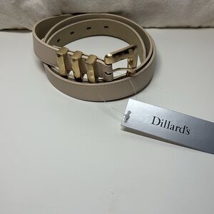 Dillards Women’s Belt In Bone | Sz XL | NWT